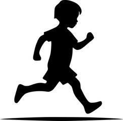 Vector Art of Running Child for Bright and Fun Design