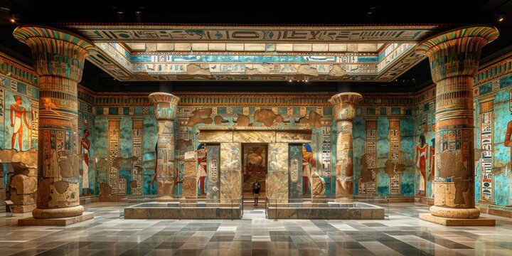 Ancient Egyptian Temple Interior