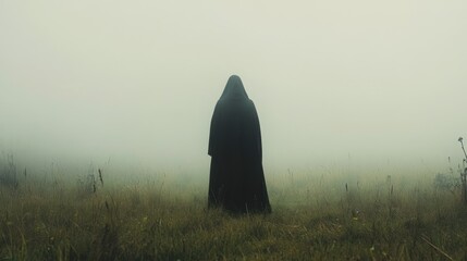 Mysterious Figure in Fog