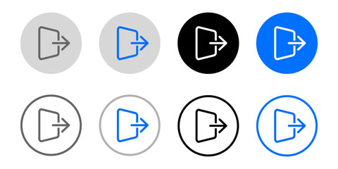 login icon. join symbol. inside entry sign. account access symbol. outdoor illustration. doorway symbol. quit the page pictogram.