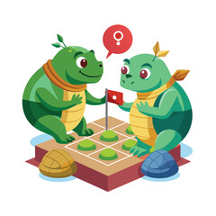 Cute Animal Playing Vector Illustration. Animal Nature Icon Concept