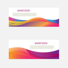 Geometric banner design with Vector presentation template.