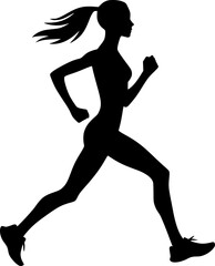 Motivational Running Woman Image