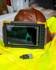 rugged windows tablet for construction and surveying software on the job site