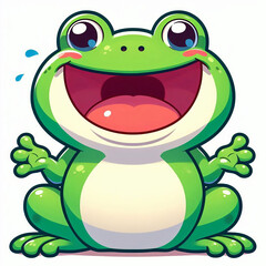 Obraz premium Happy Frog Icon