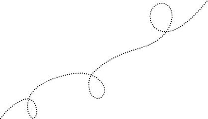 Spiral dotted line hand drawn © Iyrin