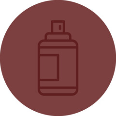 Spray Paint Vector Line Maroon Circle Maroon