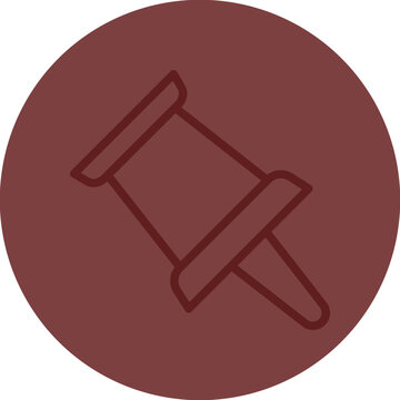recommend clip art: Push Pin Vector Line Maroon Circle Maroon