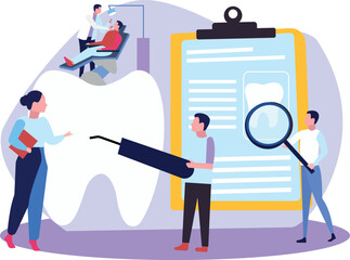 Dentists are working.