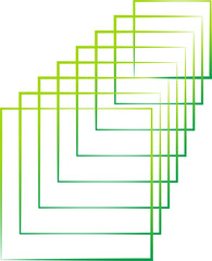 Square color blend line gradient technology concept, logo, template, frame