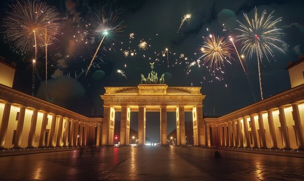 German Unity Day with national celebrations and fireworks on October 3rd