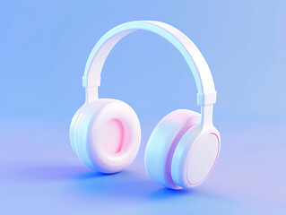 Headphones 3D electronic products digital e-commerce shopping illustration elements