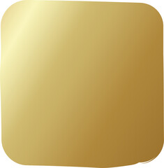 Rounded square golden frames. Luxury design