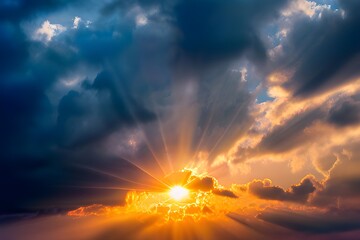Fototapeta premium sunset in the sky