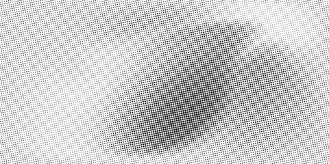 Grunge dotted halftone gradient texture. Fading grit noise background. Sandy gritty wallpaper. Vintage pixelated backdrop. Black and white comics overlay. Vector textured graphic design