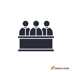 Team Meeting icon vector illustration. Team Meeting symbol isolated on white background