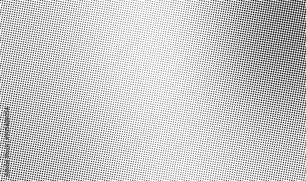 Aufkleber halftone dotted gradient texture with round grain effect. vector background for banner, web, card.