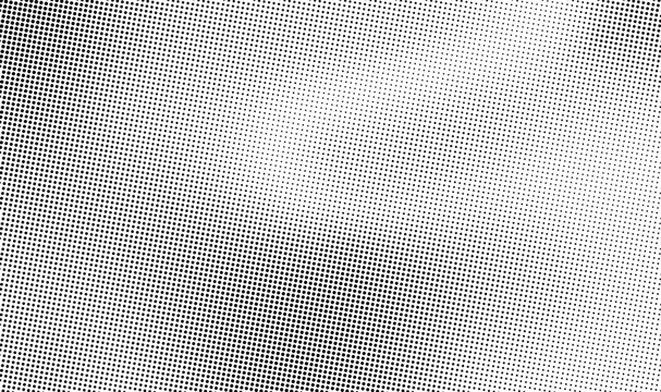 Grunge halftone gradient texture with wavy shape. Fading grit noise background. Sandy gritty wallpaper. Retro round pixelated backdrop. Black and white comic overlay. Vector textured graphic design