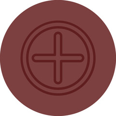 Plus sign Vector Line Maroon Circle Maroon