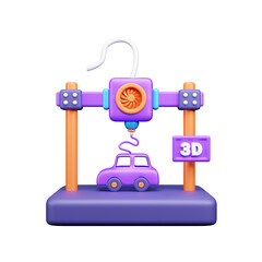 Printing 3d Illustration  Icon