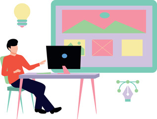 The guy has an idea for design and development.