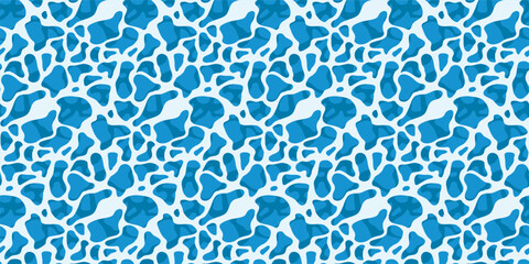 Obraz premium Blue ocean wave. Rippled water surface with sunlight reflecting. Top view. Beach, Ocean clean and deep water. Vector illustration