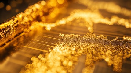 Close-up of a financial graph showing gold price fluctuations with detailed annotations.