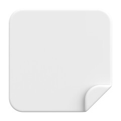 3D notepad. Sticky note. 3D illustration.