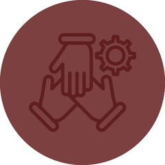 Cooperation Vector Line Maroon Circle Maroon