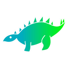 Stegosaurus Gradient Flat