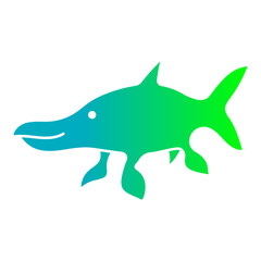 Ichthyosaurus Gradient Flat