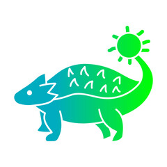 Ankylosaurus Gradient Flat