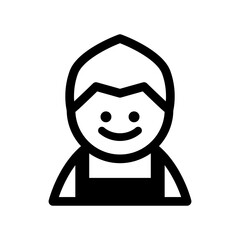 shopkeeper icon vector illustration graphic design