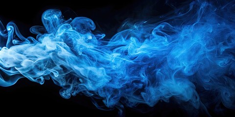 Blue smoke on dark background, artistic background , blue, smoke, dark, background, artistic,abstract, design, texture, mystic