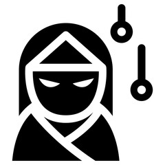 Japanese ghost icon vector illustration graphic design