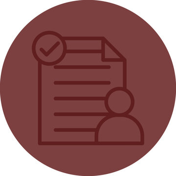 User Testing Vector Line Maroon Circle Maroon