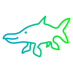 Ichthyosaurus Gradient Linear