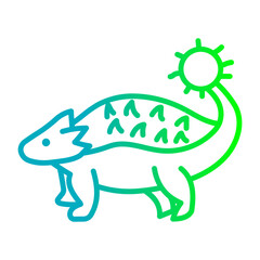 Fototapeta premium Ankylosaurus Gradient Linear