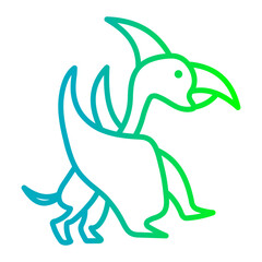 Pteranodon Gradient Linear © Kiseki