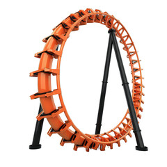 Experience the Thrills of a Roller Coaster Ride. Amusement Park Excitement Concept