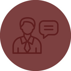 Advisor Vector Line Maroon Circle Maroon