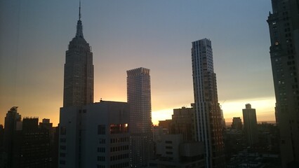Fototapeta premium Sunset in New York City