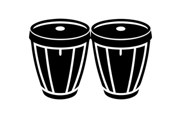 congas vector silhouette 