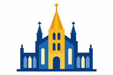 Sainte-Chapelle on white background