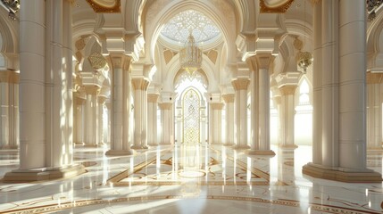 Obraz premium Grand Hall Interior of a Mosque