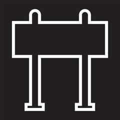 Obraz premium Banner Icon Sign on black background. EPS 10/AI