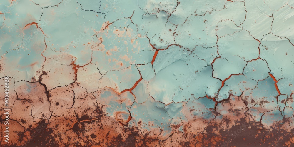 Poster this is a captivating abstract texture that features intricate cracks along with a gradient of beaut