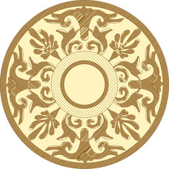 Sketch vector illustration silhouette design decoration icon logo symbol ornament mandala rosette classic vintage floral european