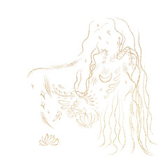 illustration set of moon phases. Different stages of moonlight activity in vintage engraving style. Zodiac Signs	