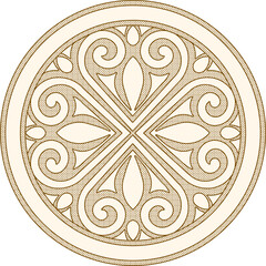 Sketch vector illustration silhouette design icon baground logo symbol ornament mandala rosette classic vintage floral european